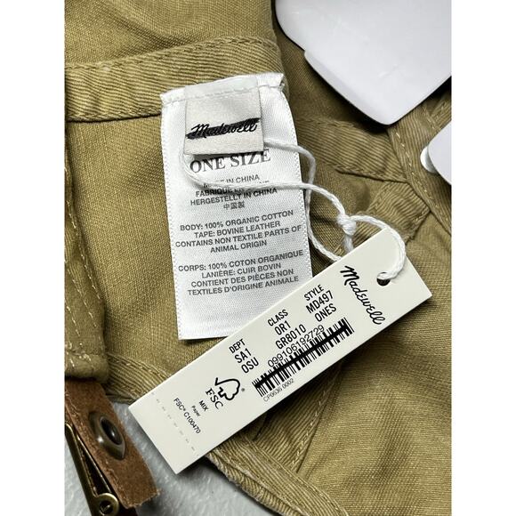 Madewell Organic Cotton Broken In Baseball Cap Womens Olive Surplus Adjustable - Picture 7 of 8